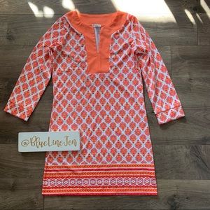 Cabana Life Orange and White Swim Coverup